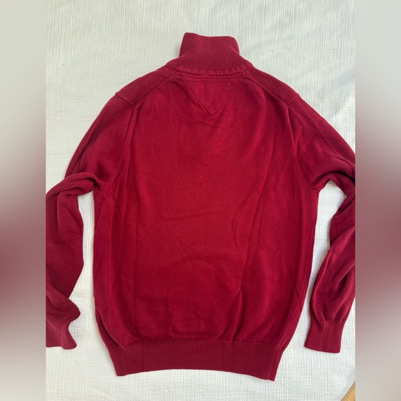 Red Tommy Hilfiger quarter zip sweater size extra small - Picture 5 of 5